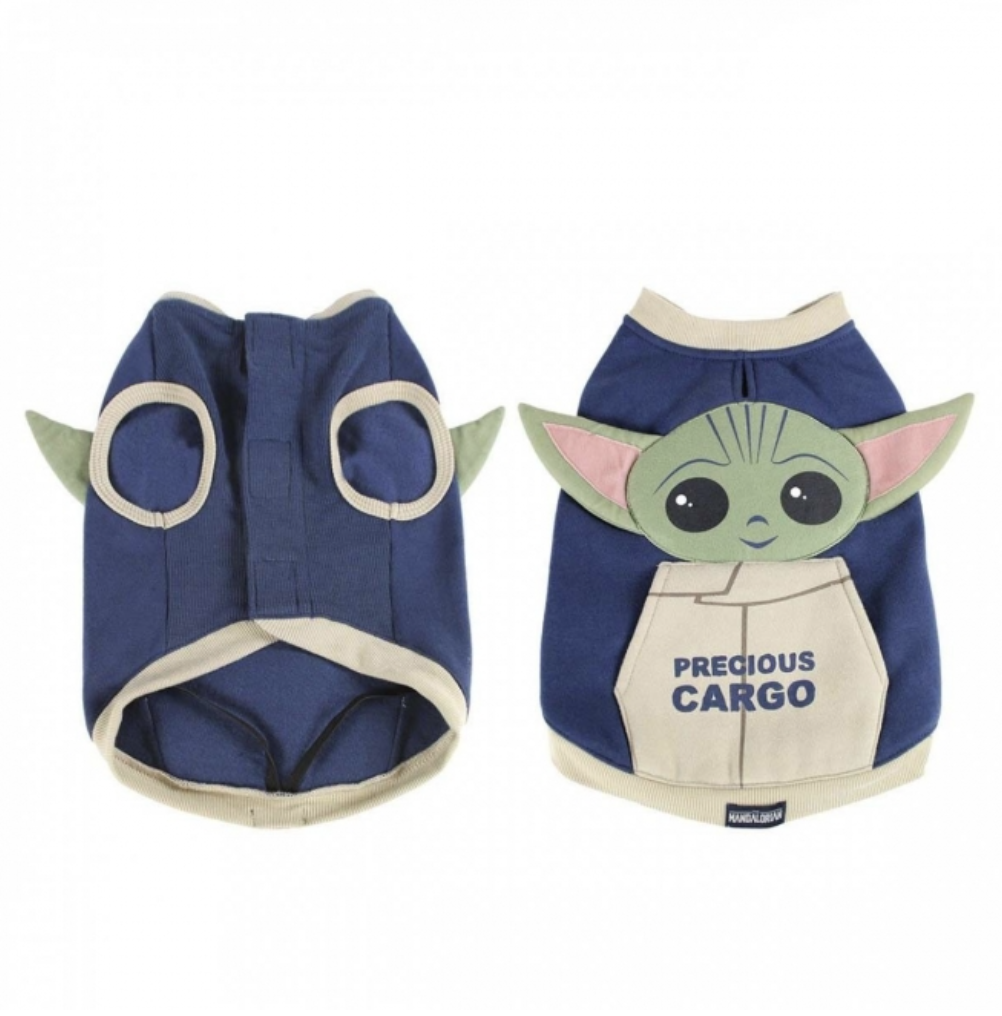 For FAN Pets Baby Yoda Hundtröja Blå & Beige